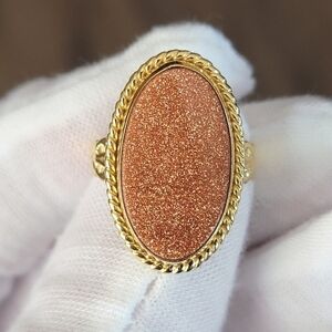 Vintage Goldstone Ring #2353